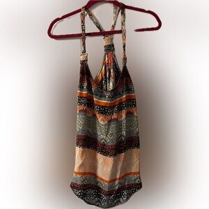 Eight Sixty Silk Racerback Tank Top- Size Large